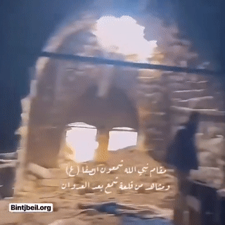 مقام شمعون الصفا وقلعة شمع بعد انسحاب الجيش الإسرائيلي (1 ديسمبر 2024)