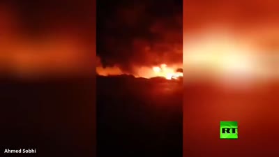 حريق أنبوب بنزين في إيتاي البارود، البحيرة 13 نوفمبر 2019
