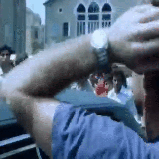 جون غونتر دين سفير أمريكا في لبنان يزور مدينة صيدا والسكان يحتجون عليه (5 سبتمبر 1979)