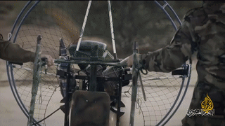 مقاتلو سرب صقر أثناء عملية طوفان الأقصى