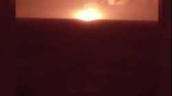 حريق في منصة نفط في حقل فارس، إيران، 31 ديسمبر 2021