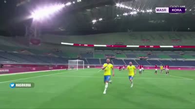 هدف البرازيل في مباراتها مع مصر، 31 يوليو 2021