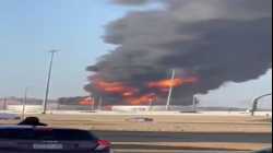 حريق هائل بأرامكو بجدة، بصاروخ حوثي