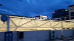 Steel structure space frame construction