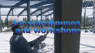 Factory warehouse workshop roof structure