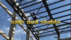 Steel structure roof construction and installation