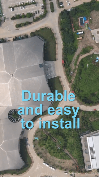 Stadium building roof structure