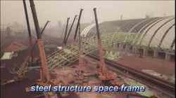 Space frame coal bunker construction