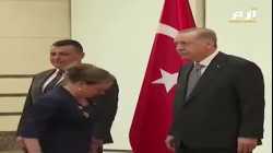 أردوغان يتسلم أوراق اعتماد السفيرة الإسرائيلية إيريت ليليان بأنقرة (27 -12- 2022)