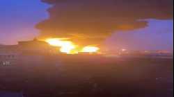 حريق ضخم إثر قصف أوكرانيا لمستودع وقود داخل روسيا