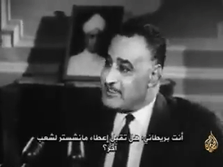جمال عبد الناصر يتحدث عن اللاجئون الفلسطينيون