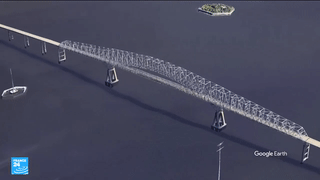 انهيار جسر فرانسيس سكوت لي، بالتيمور، ماريلاند، 26 مارس 2024