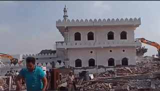 هدم مسجد بلال، هاريانا، الهند، 23 أغسطس 2021