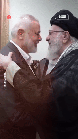 اللقاء الأخير لإسماعيل هنية وعلي خامنئي في طهران، يوليو 2024