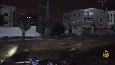 القصف الإسرائيلي لخزان المياه الرئيسي بتل الزعتر، شمال غزة، نوفمبر 2023