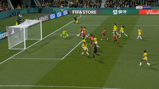 من مباراة المغرب وكولومبيا في كأس العالم لكرة القدم للسيدات أغسطس 2023