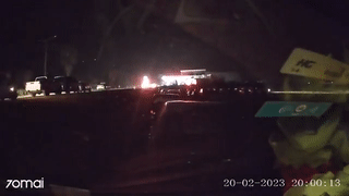 لحظة وقوع الزلزال الذي ضرب تركيا  20فبراير 2023