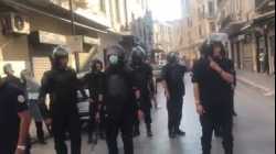 Police and protesters clash in Bourguiba Street, Tunis, June 12, 2021