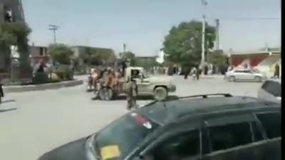 قوات طالبان في مدينة شارنة، عاصمة ولاية بكتيكا، 14 أغسطس 2021
