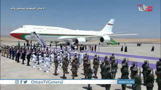 ولي العهد السعودي محمد بن سلمان يستقبل سلطان عمان هيثم بن طارق في مطار نيوم، 11 يوليو 2021