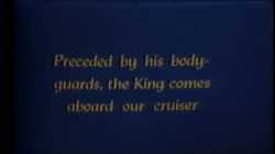 اللقاء الأول بين الملك عبدالعزيز والرئيس الأمريكي فرانكلن روزفلت، 14 فبراير 1945، على متن السفينة كوينسي