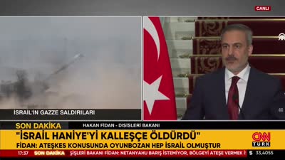 وزير الخارجية التركي خاقان فيدان يحذر أمريكا وأوروبا بشأن إسرائيل