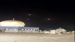 الدفاعات الجوية تتصدى للهجوم الإيراني كما بدا من المسجد الأقصى