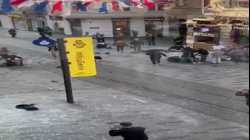 منطقة تقسيم بعد دقائق من حدوث انفجار 13 نوفمبر 2022