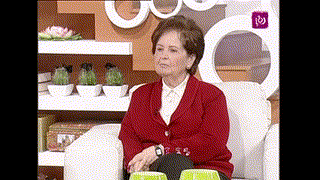 الإعلامي الأردني غالب الحديدي والوزيرة ليلى شرف