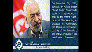 الغنوشي في اللوبي الصهيوني: لا دخل لنا بالقضية الفلسطينية