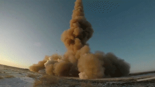 test launch of A-235 PL-19 Nudol anti-ballistic missile system at Sary Shagan testing range in Kazakhstan